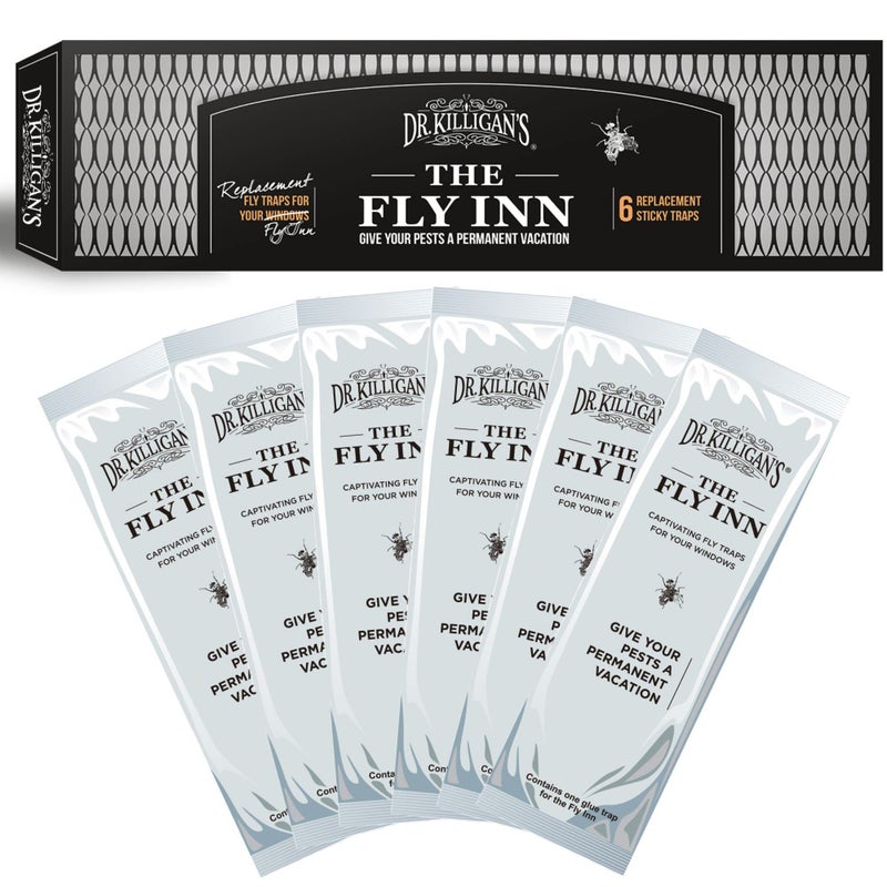 Dr. Killigan's The Fly Inn Replacements - Replacement Traps for The Fly Inn (6 Insert Refills) - Image 1